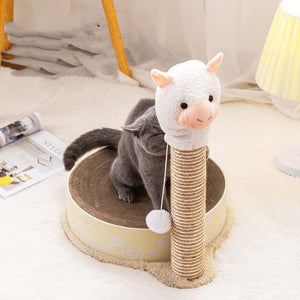 Keep Your Feline Happy with the Round Cat Scratch Plate Claw Grinding Toy!