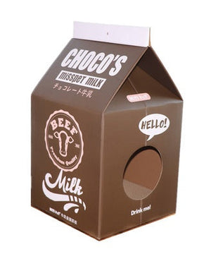 Unleash Your Cat's Inner Playfulness with the Milk Carton Cat Scratcher Toy!