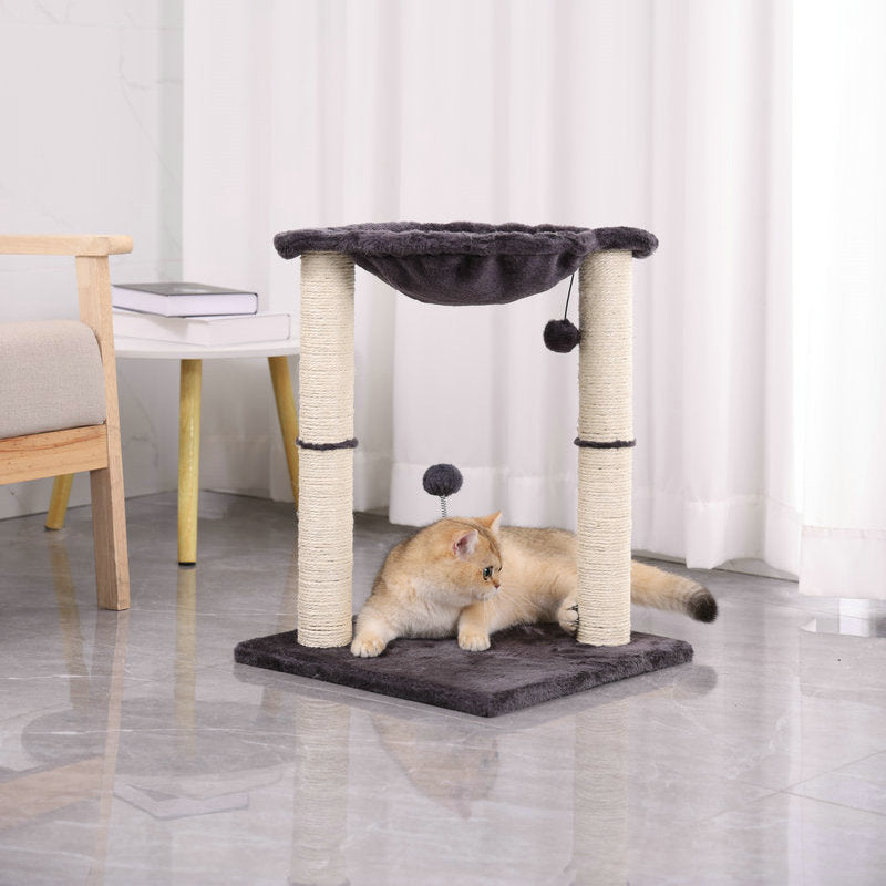 Cat Scratching Pillar Toy With Nest