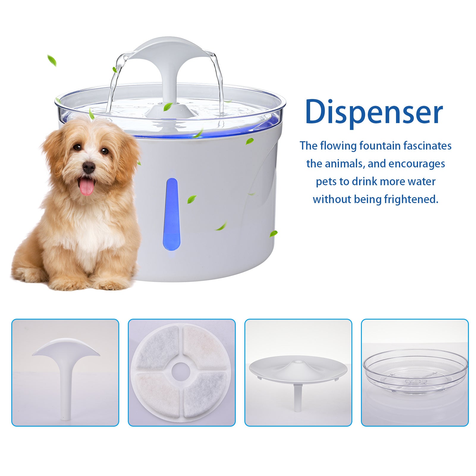 Automatic Circulating Water Pet Feeder
