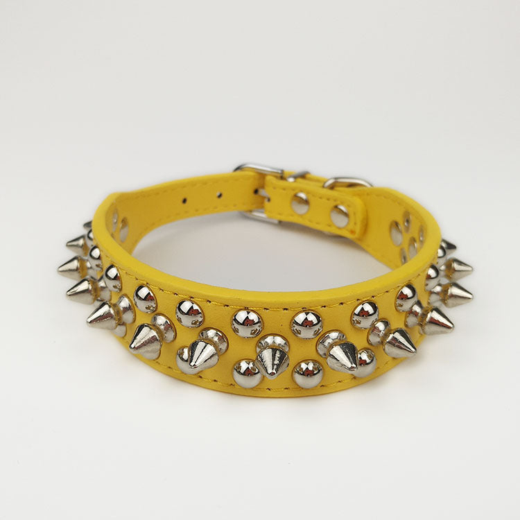Leather Pet Collar Round
