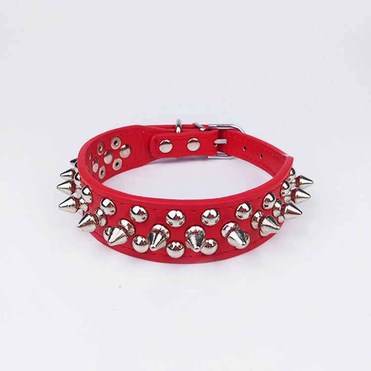Leather Pet Collar Round