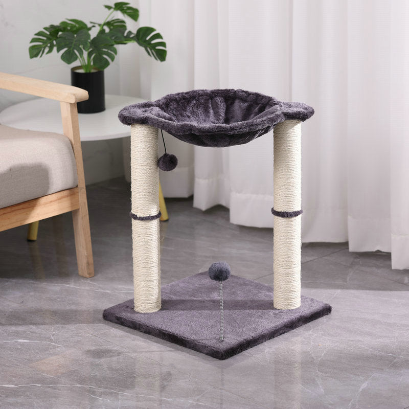 Cat Scratching Pillar Toy With Nest