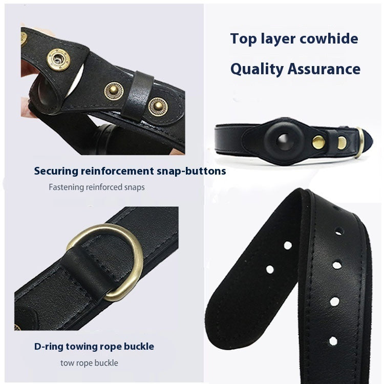 New Genuine Leather Pet Collar