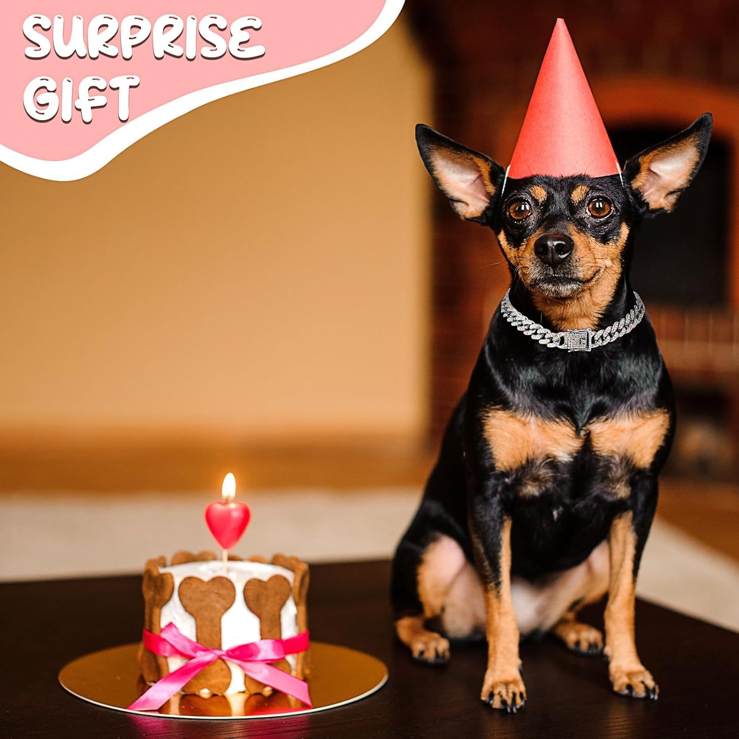 Dog Necklace Metal Cat Chain