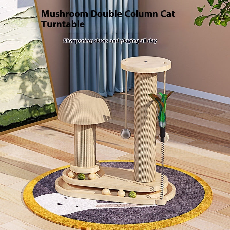 Solid Wood Cat Durable Toy