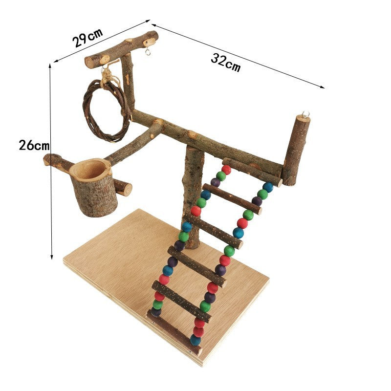 Solid Wood Parrot Station Frame