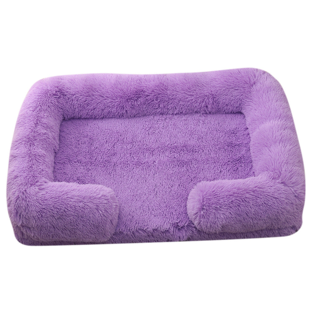 Plush Round Pet Bed