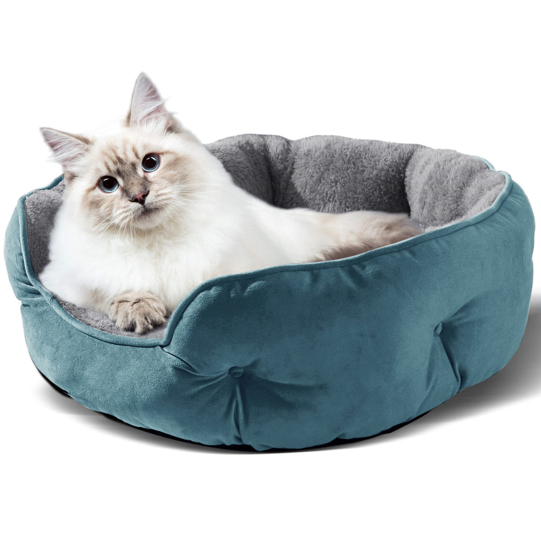 Cathouse Doghouse Round Pet Bed