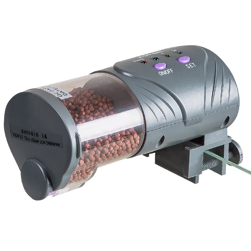 Intelligent timing fish feeder
