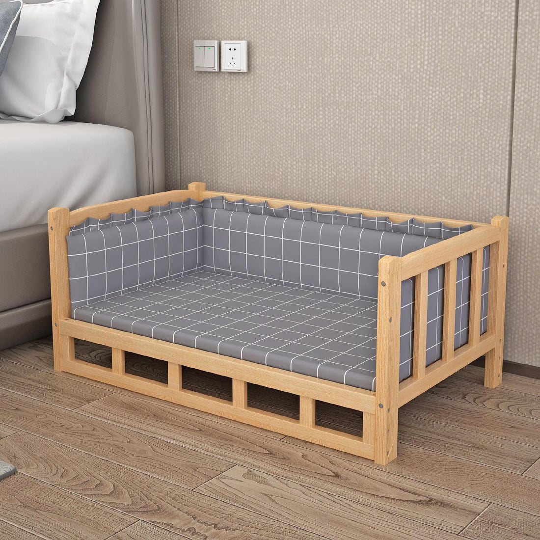 Wooden Bed Pet Dog Bed