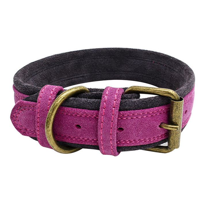 Double Contrast Leather Pet Collar
