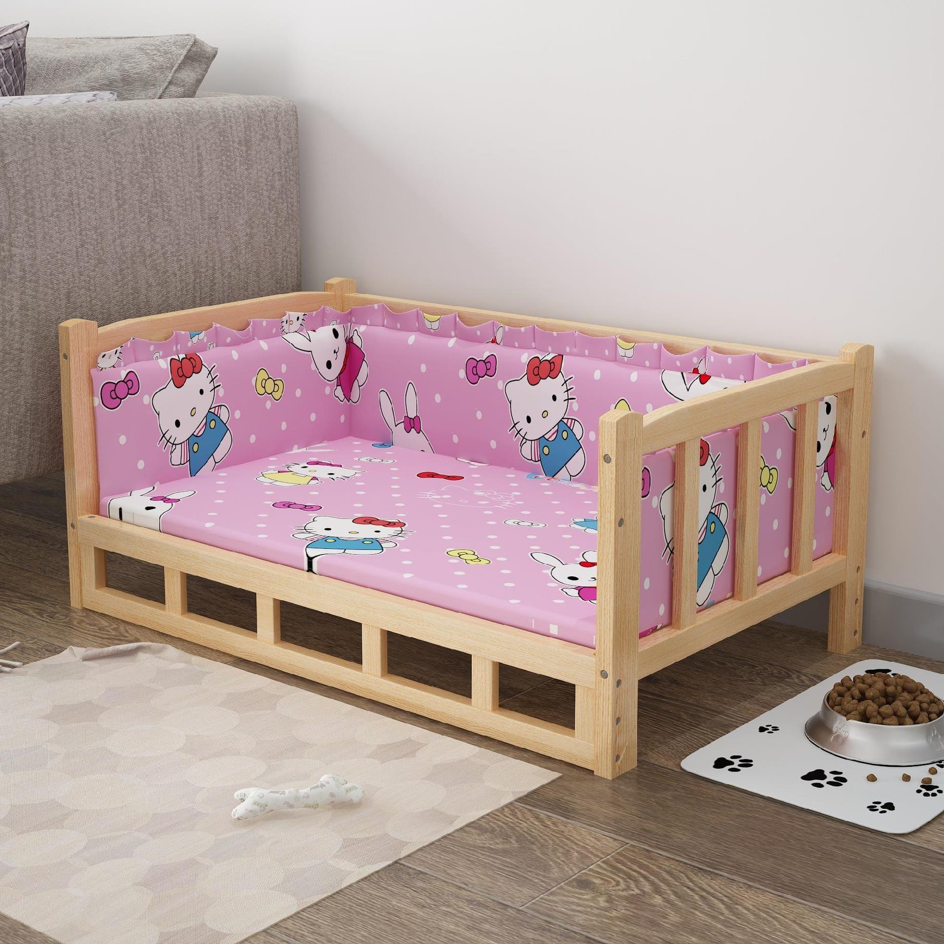Wooden Bed Pet Dog Bed