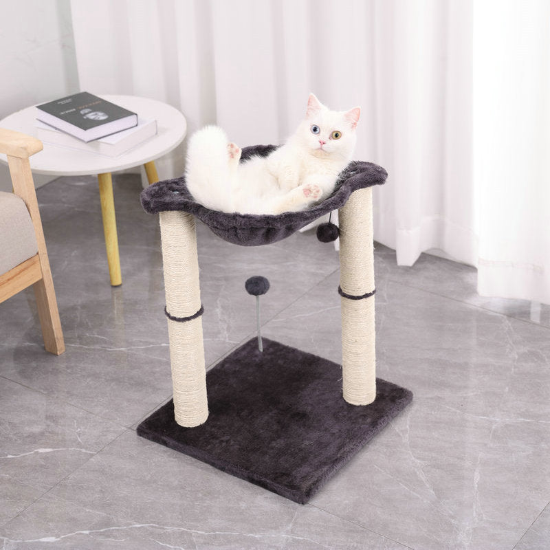 Cat Scratching Pillar Toy With Nest