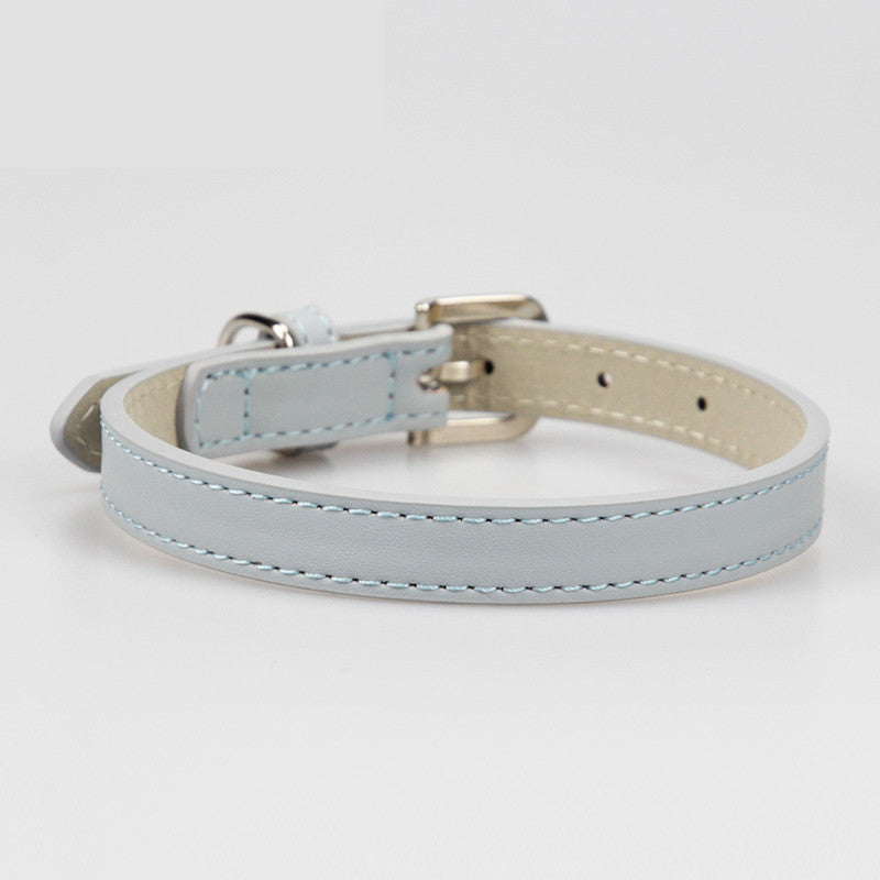 Leather Teddy Pet Dog Collar