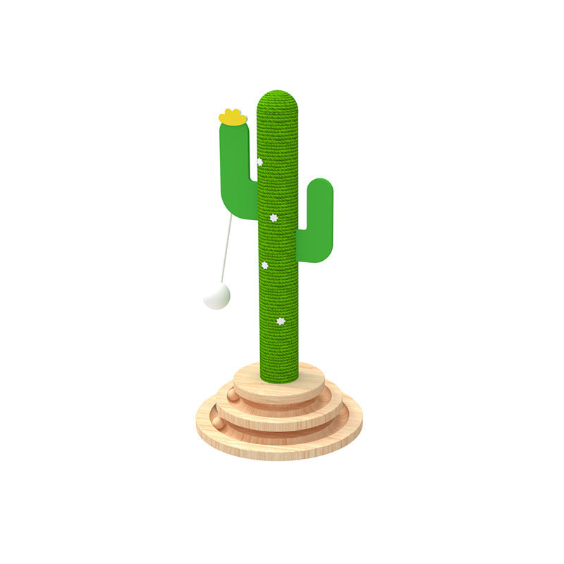 Cactus Cat Toy Wheel Grab