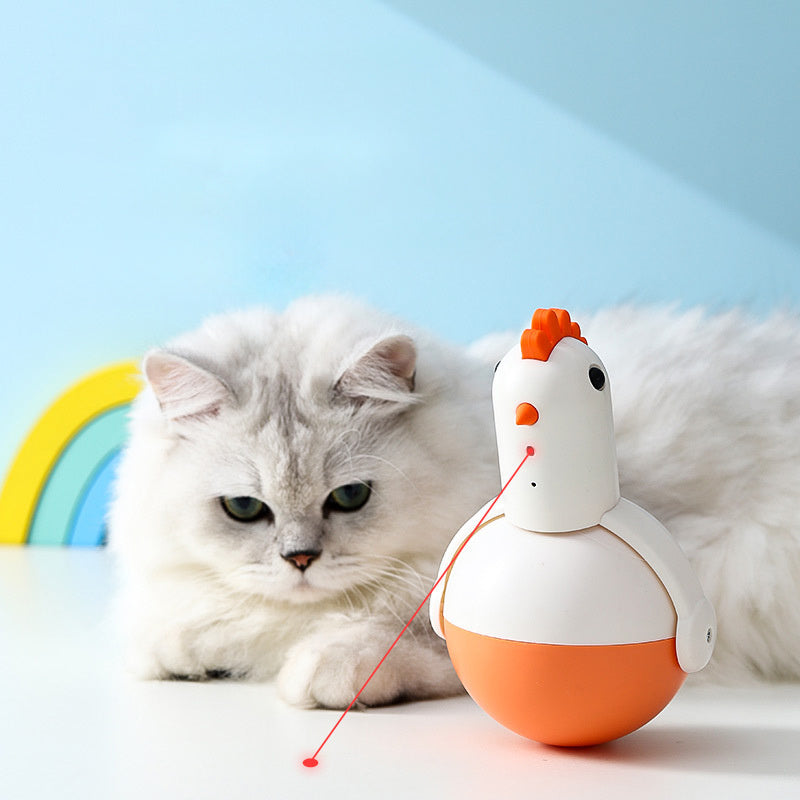 Electric Cat Toy Chicken Glass Cat Toy