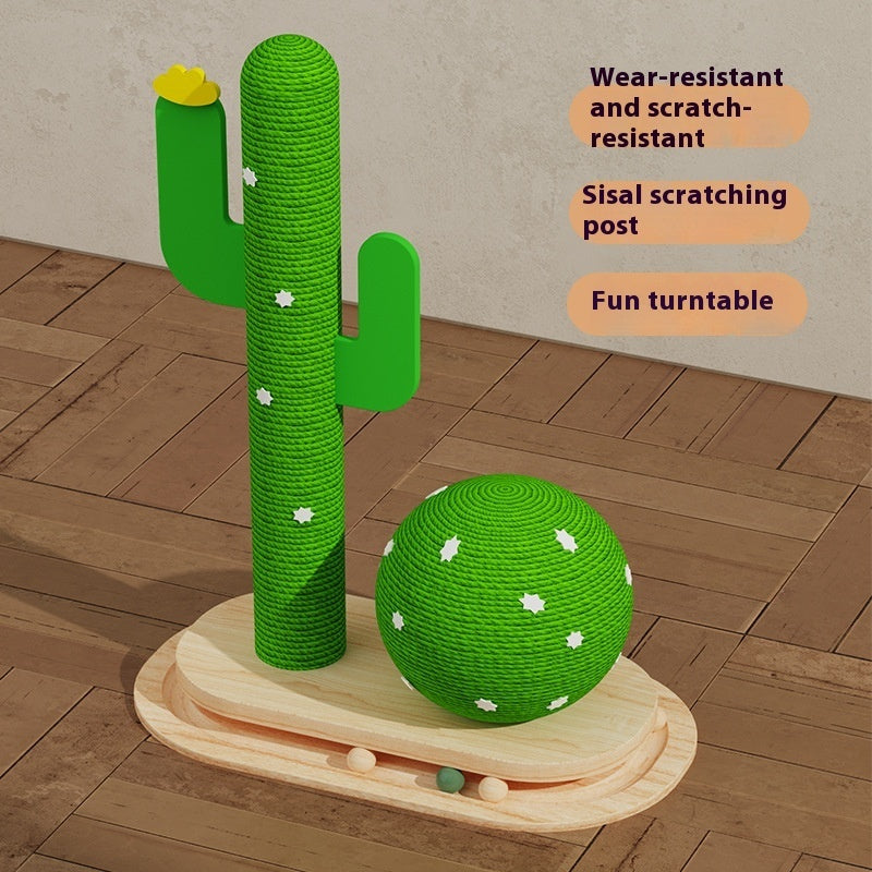 Cactus Cat Toy Wheel Grab
