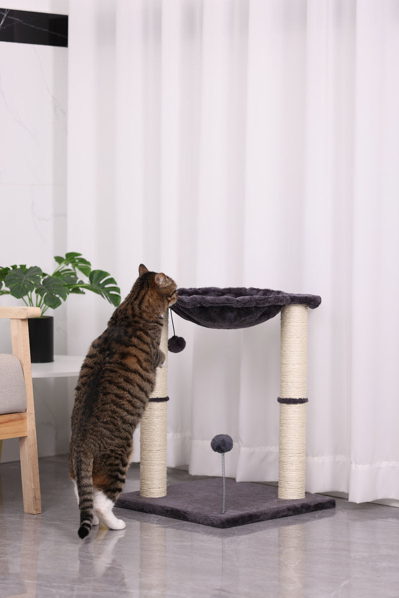 Cat Scratching Pillar Toy With Nest