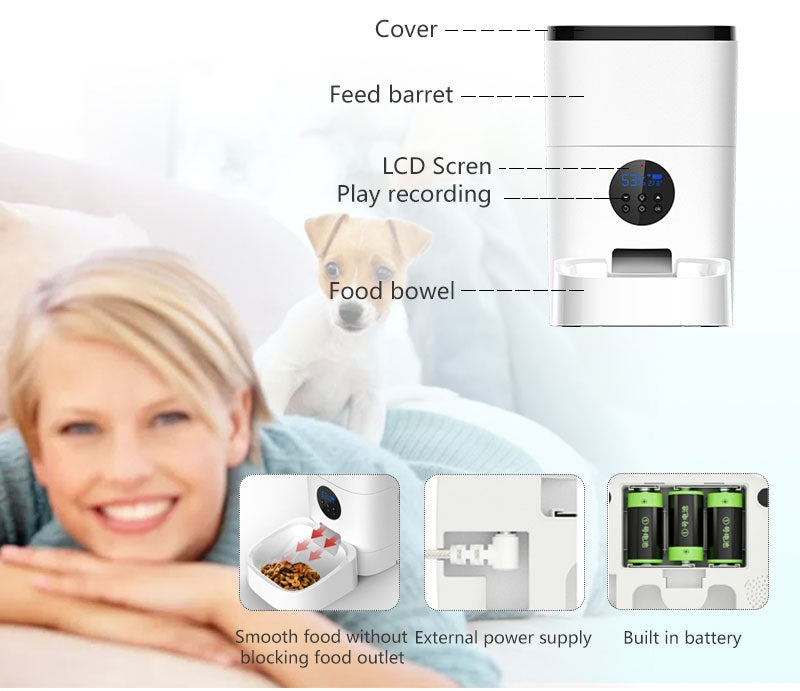 Automatic Pet Feeder For Cats And Dogs