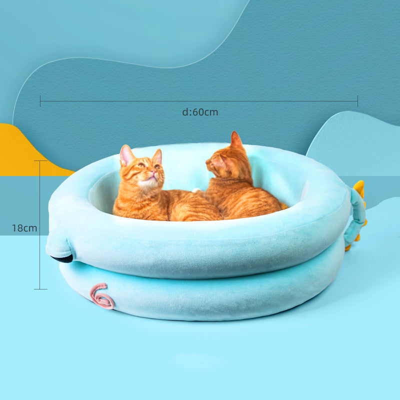 Cat Bed Winter Warm Dog Kennel
