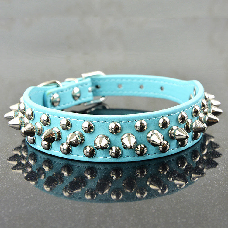 Leather Pet Collar Round