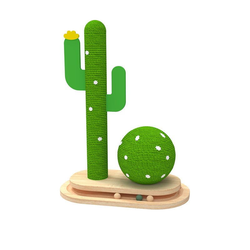 Cactus Cat Toy Wheel Grab