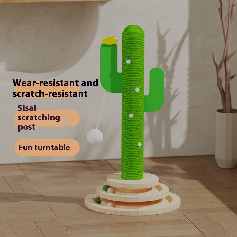 Cactus Cat Toy Wheel Grab