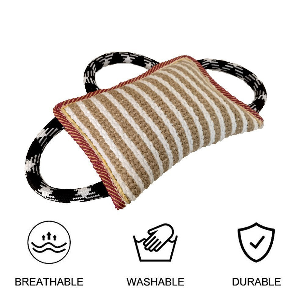 Dog Rope Toys Dog Jute Bite Pillow