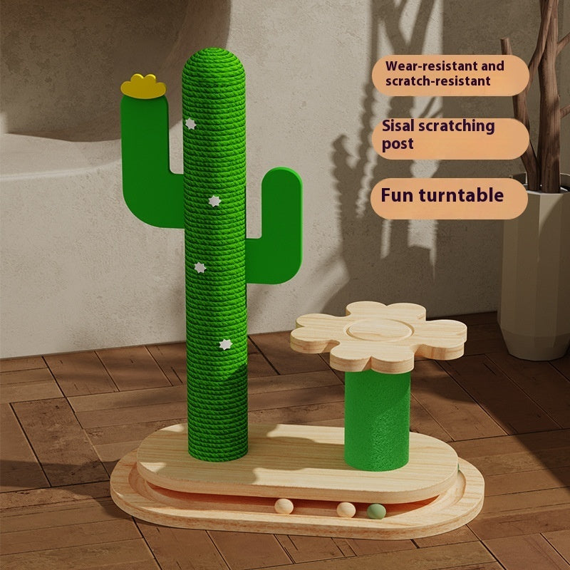 Cactus Cat Toy Wheel Grab
