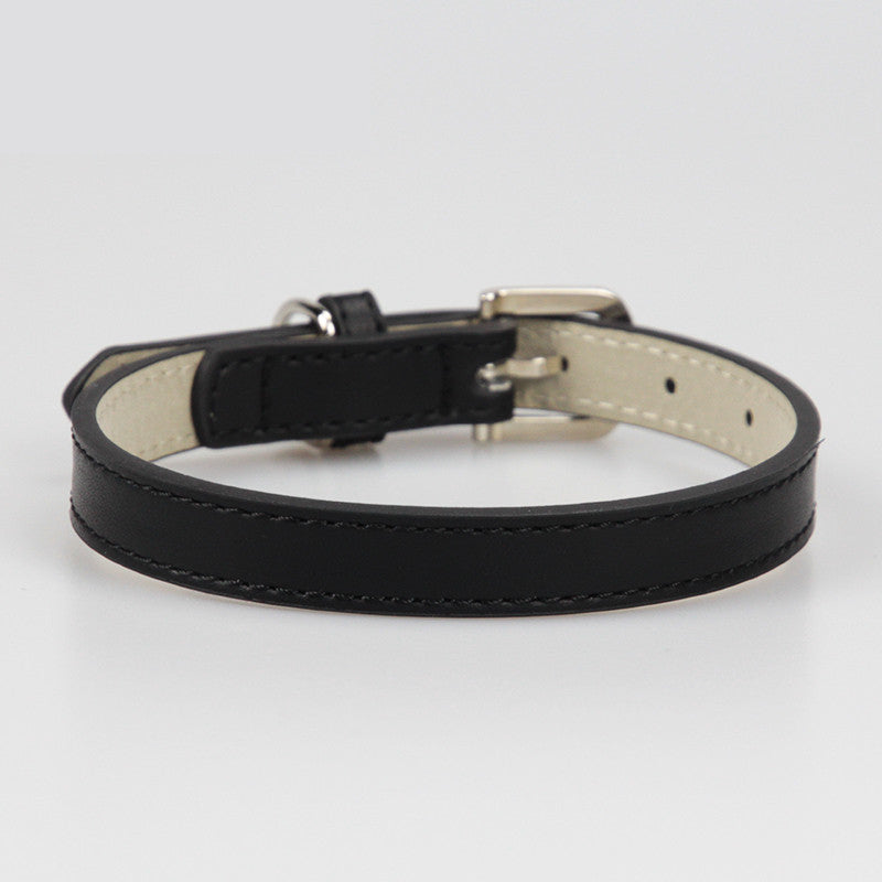 Leather Teddy Pet Dog Collar