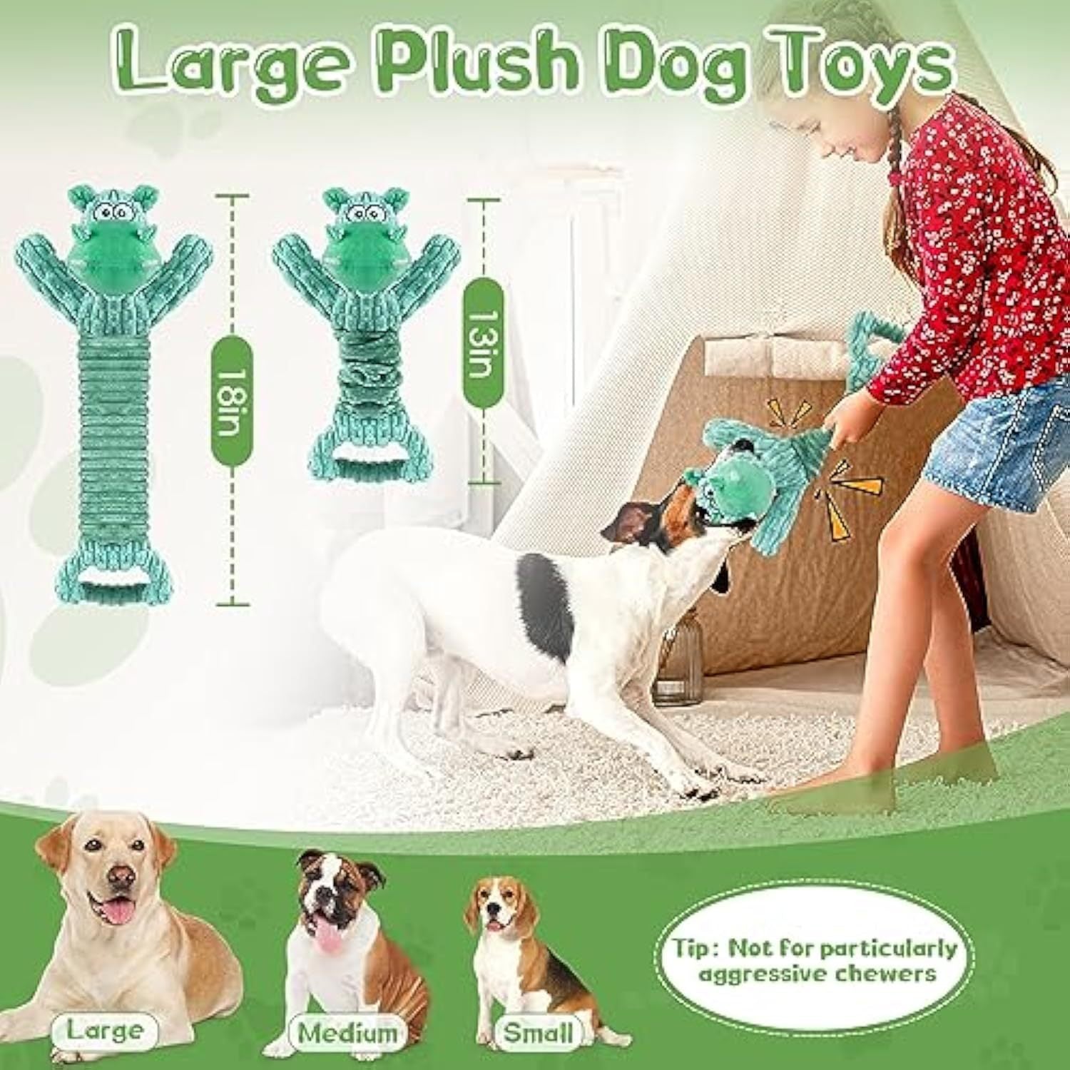 Large Squeaky Dog Toys Plush Dog Toys
