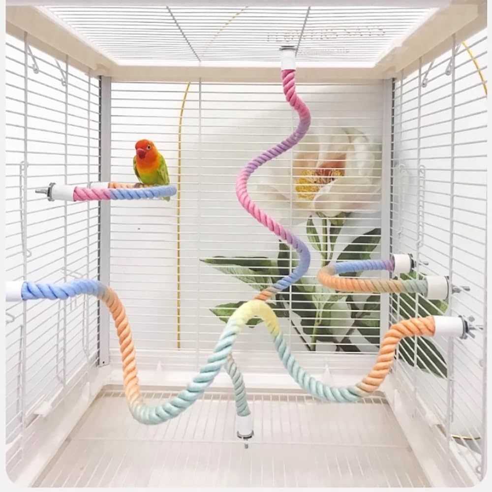 Bird Rope Perch Stand For Bird Cages