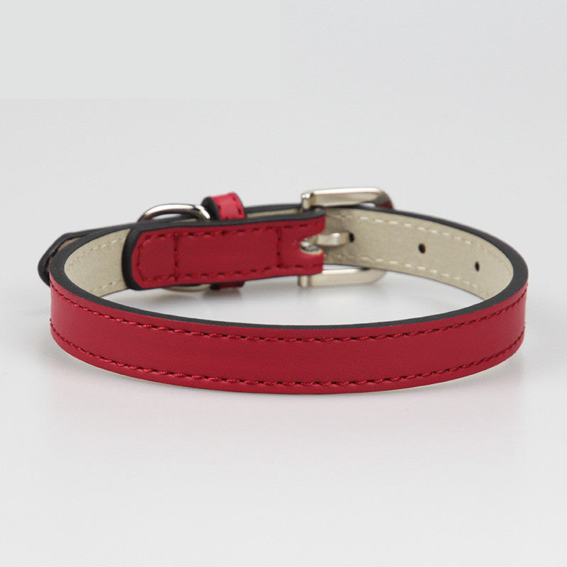 Leather Teddy Pet Dog Collar