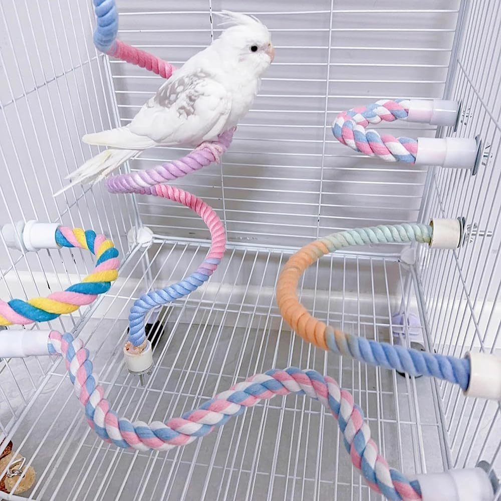 Bird Rope Perch Stand For Bird Cages