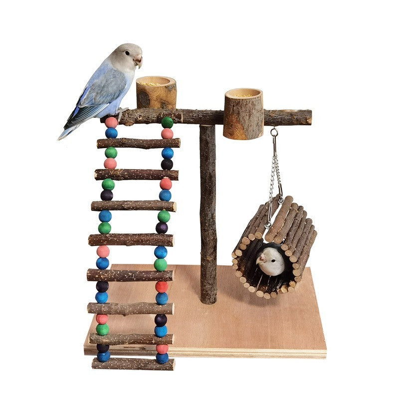 Solid Wood Parrot Station Frame
