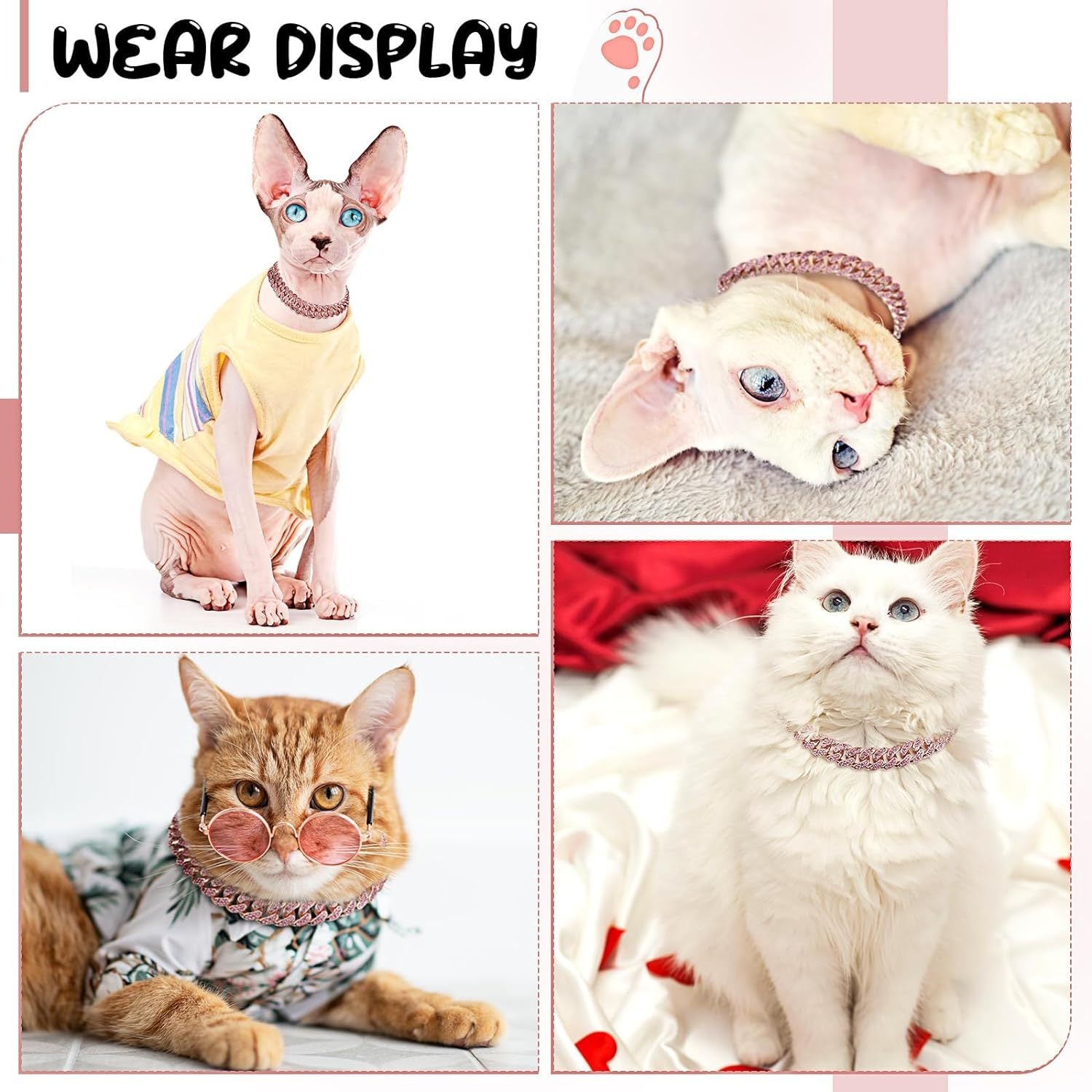 Dog Necklace Metal Cat Chain